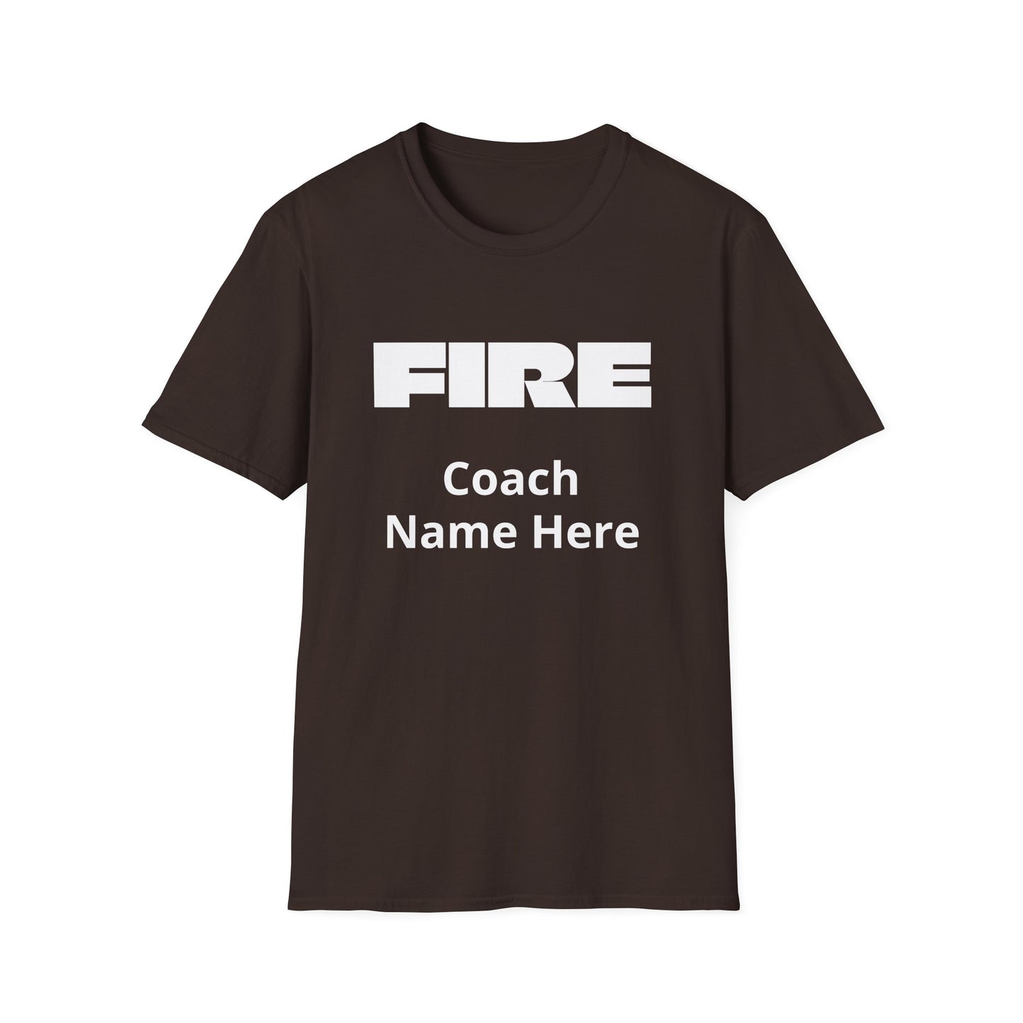 Custom Fire Your Coach T-Shirt | Funny Personalized Sports Fan Shirt