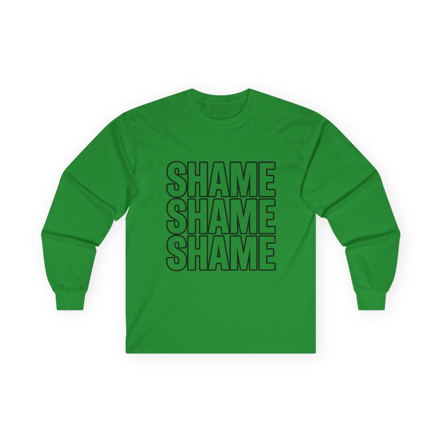 Shame Shame Shame Long Sleeve Shirt | Funny Embarrassed Sports Fan Tee
