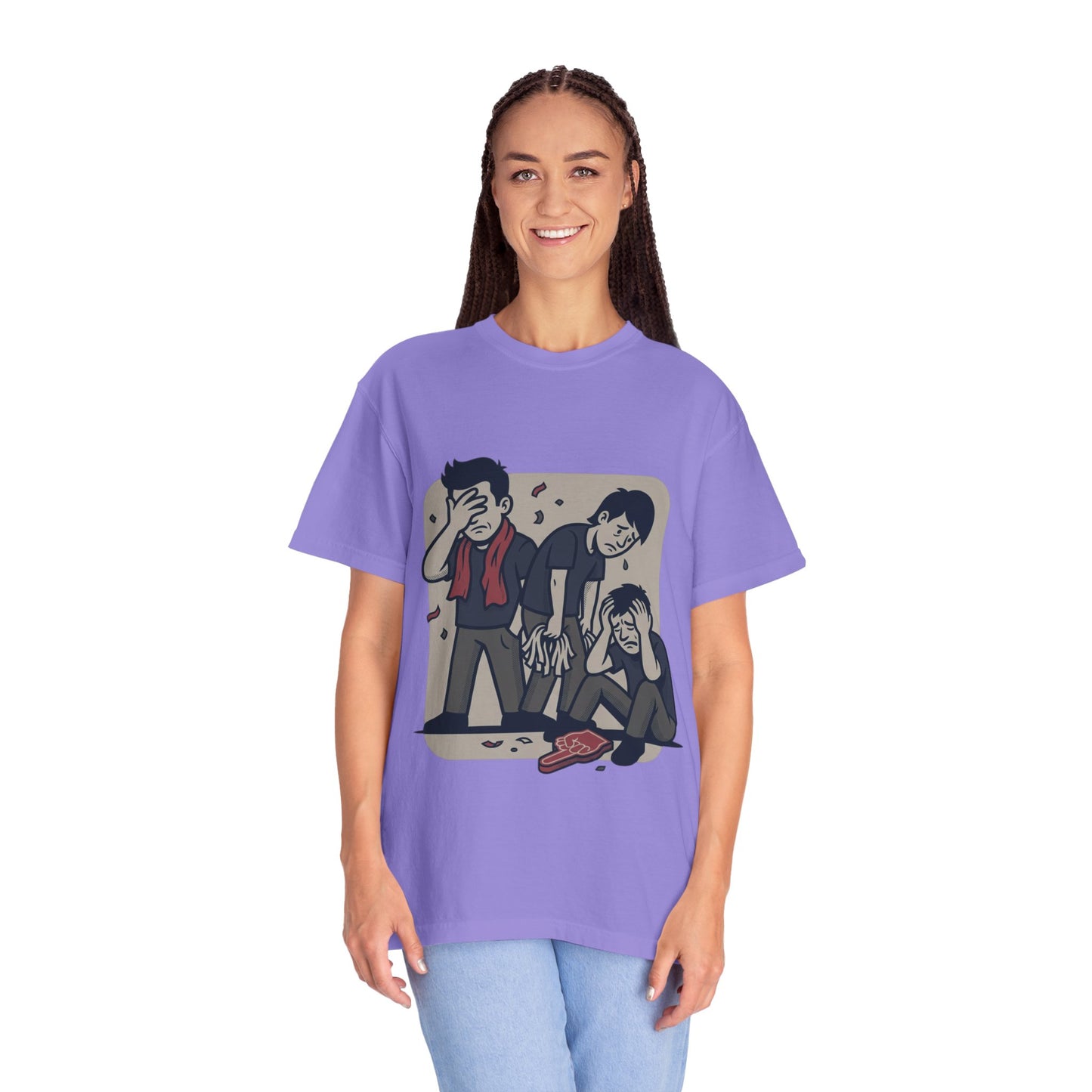 Emotional Support Illustration Tee | Funny Disappointed Fan T-Shirt