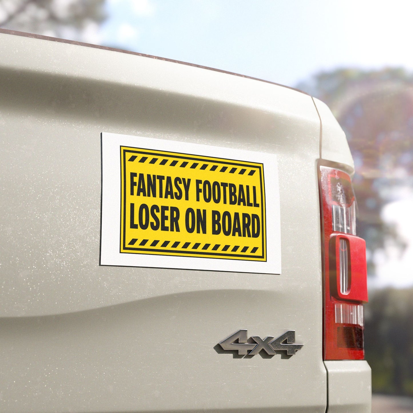 Fantasy Football Loser On Board Car Magnet