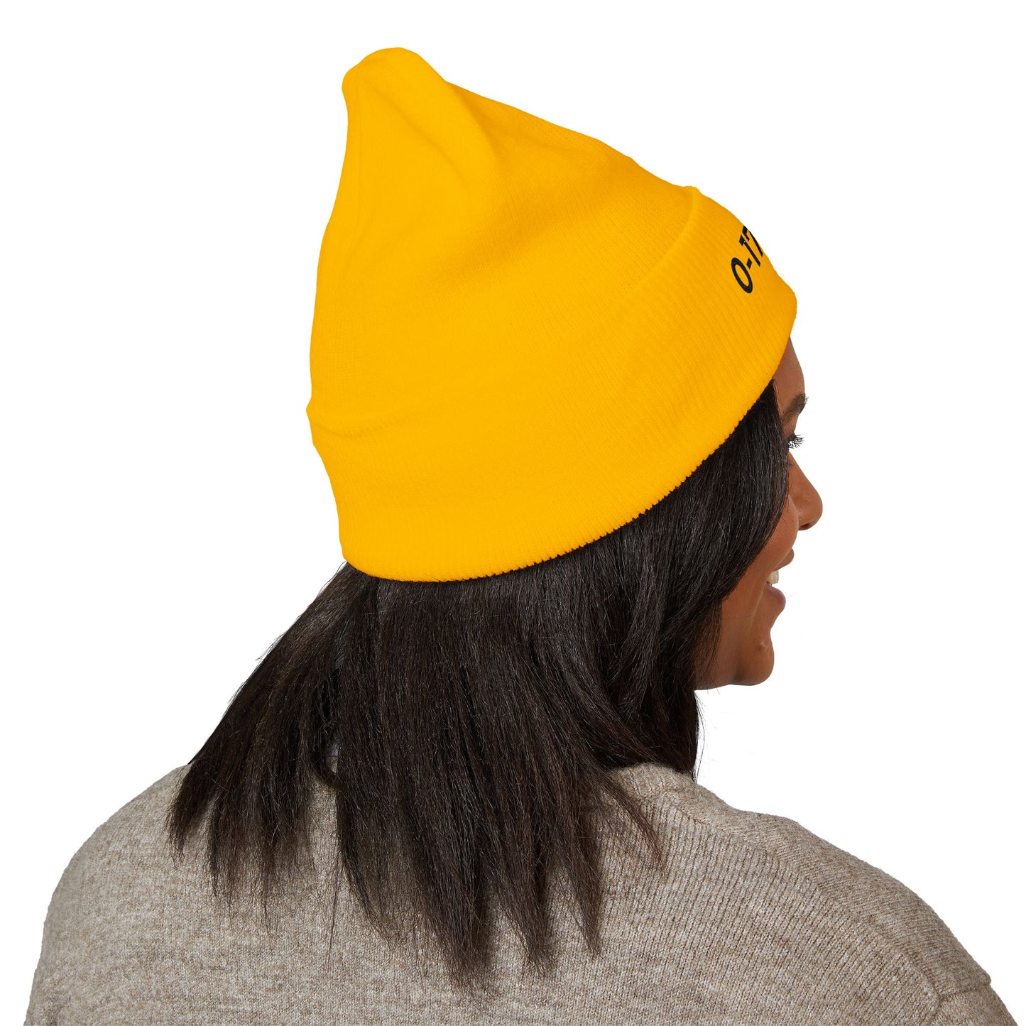 0-17 Vibes Beanie | Funny Embarrassed Football Fan Winter Hat