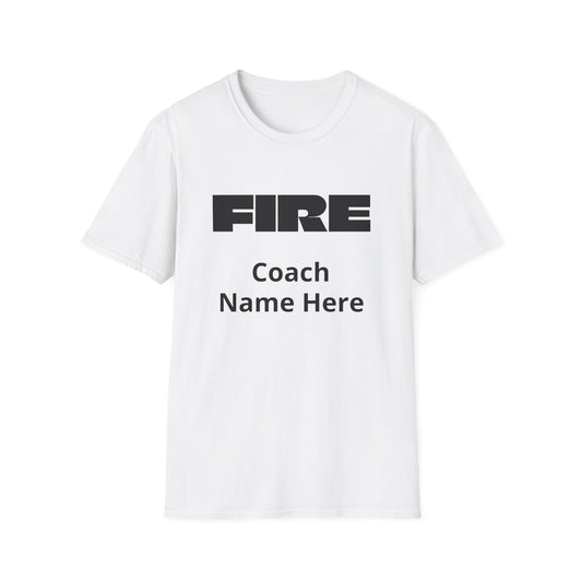 Custom Fire Your Coach T-Shirt | Funny Personalized Sports Fan Shirt