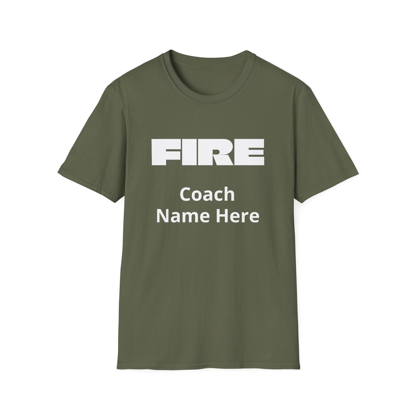 Custom Fire Your Coach T-Shirt | Funny Personalized Sports Fan Shirt