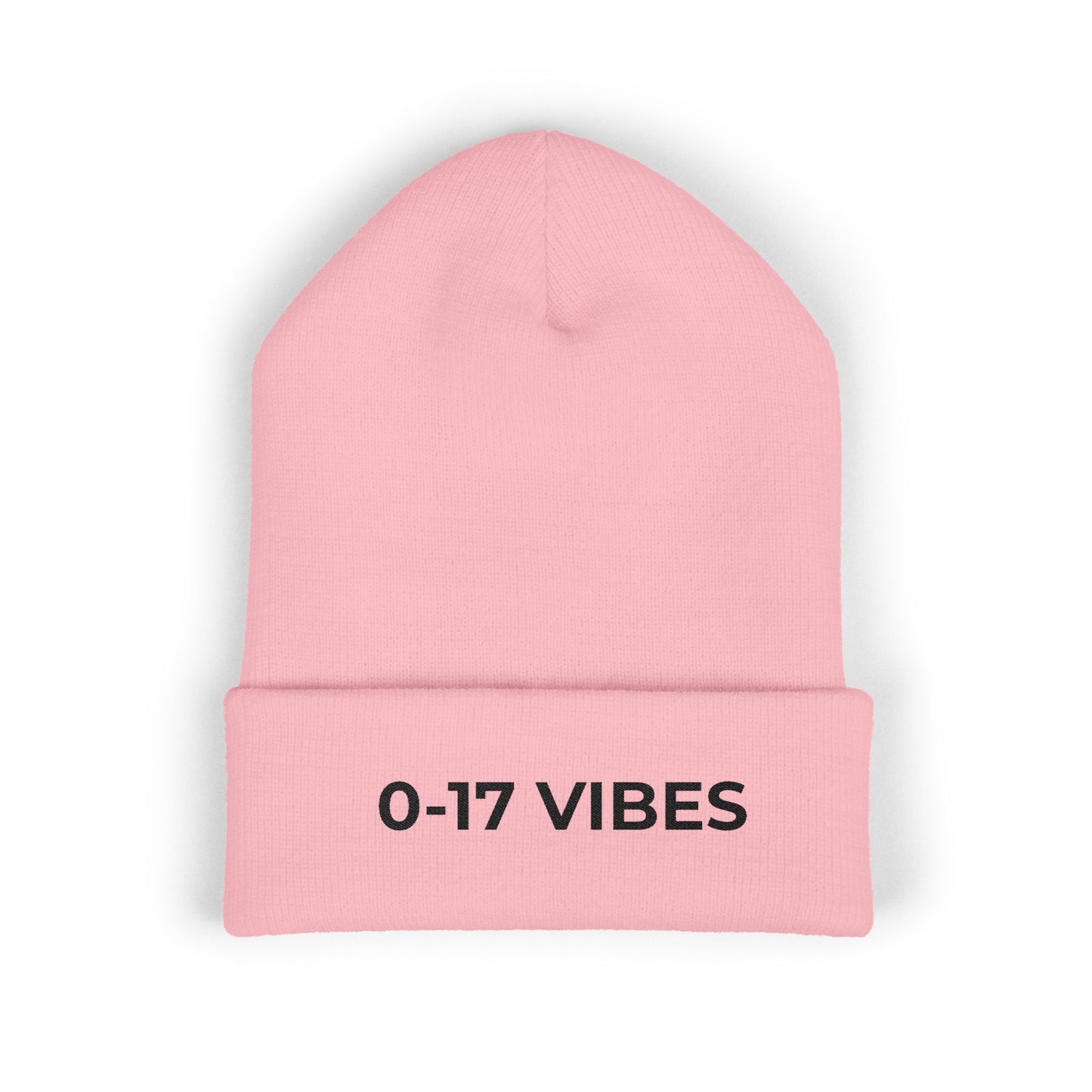 0-17 Vibes Beanie | Funny Embarrassed Football Fan Winter Hat