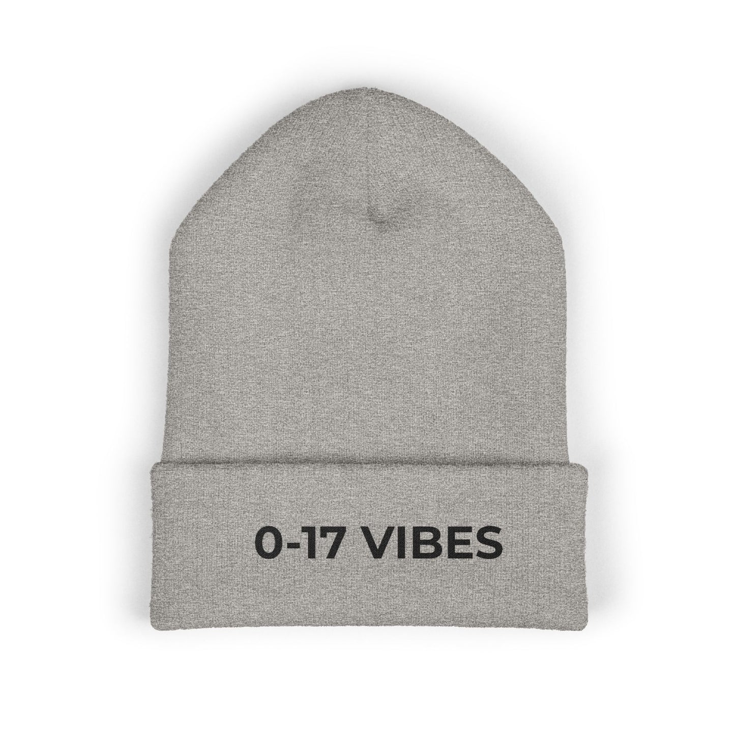 0-17 Vibes Beanie | Funny Embarrassed Football Fan Winter Hat