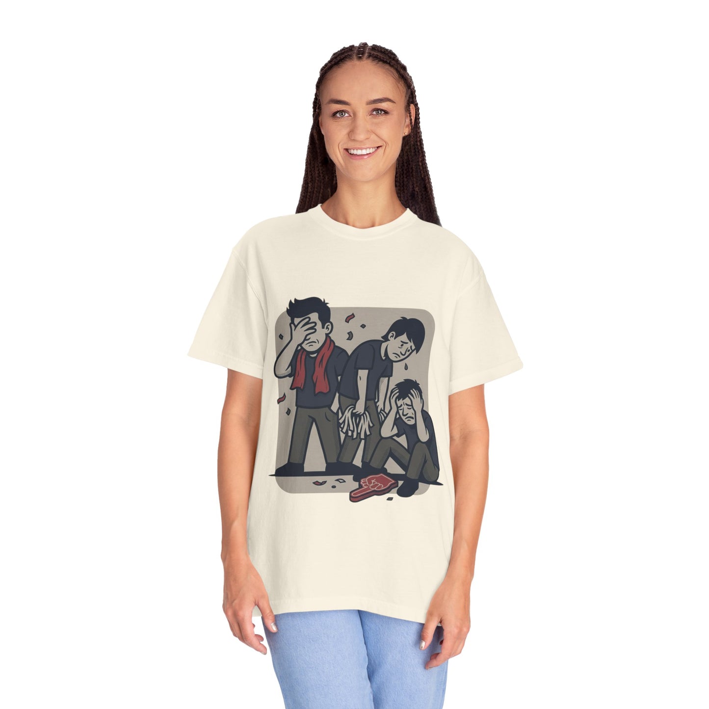 Emotional Support Illustration Tee | Funny Disappointed Fan T-Shirt