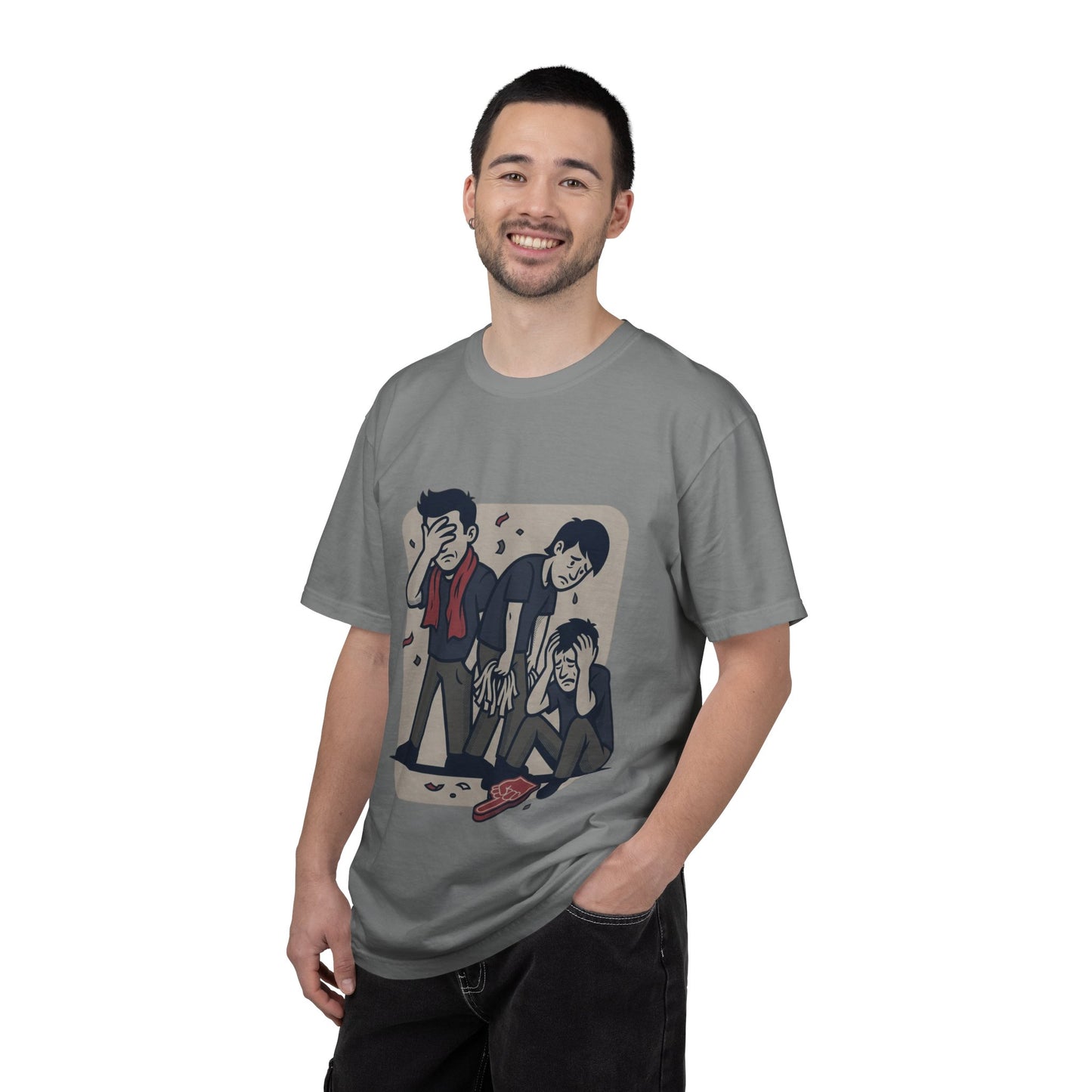 Emotional Support Illustration Tee | Funny Disappointed Fan T-Shirt