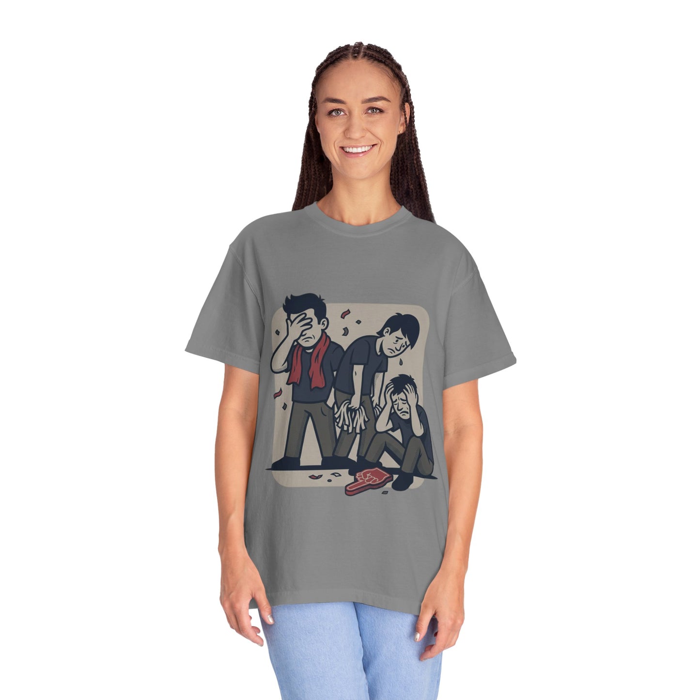 Emotional Support Illustration Tee | Funny Disappointed Fan T-Shirt