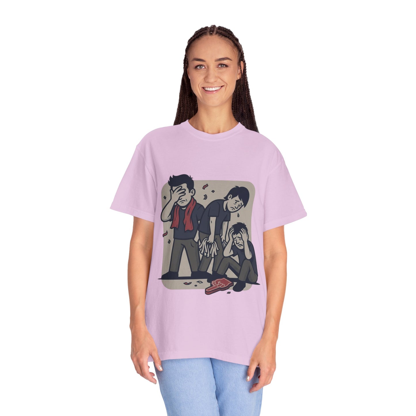 Emotional Support Illustration Tee | Funny Disappointed Fan T-Shirt