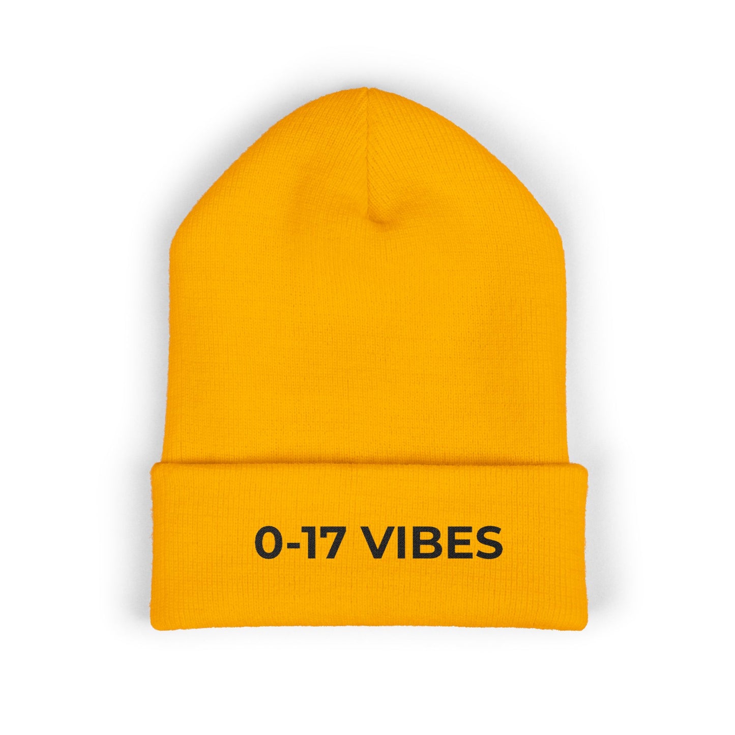 0-17 Vibes Beanie | Funny Embarrassed Football Fan Winter Hat