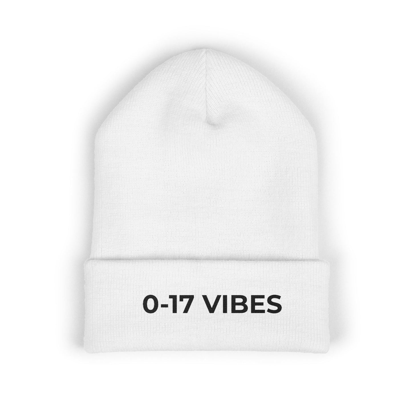 0-17 Vibes Beanie | Funny Embarrassed Football Fan Winter Hat