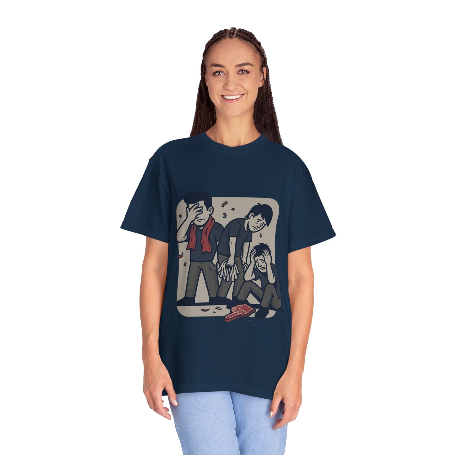 Emotional Support Illustration Tee | Funny Disappointed Fan T-Shirt
