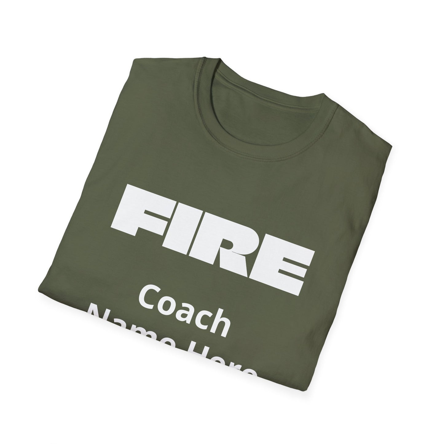 Custom Fire Your Coach T-Shirt | Funny Personalized Sports Fan Shirt