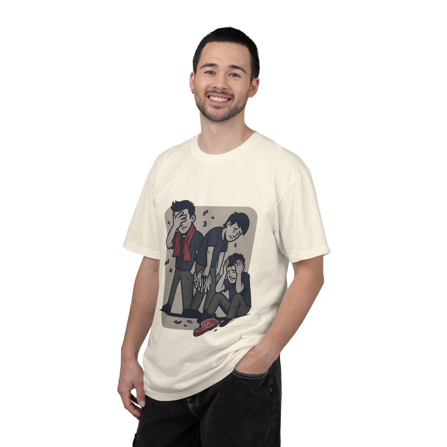 Emotional Support Illustration Tee | Funny Disappointed Fan T-Shirt