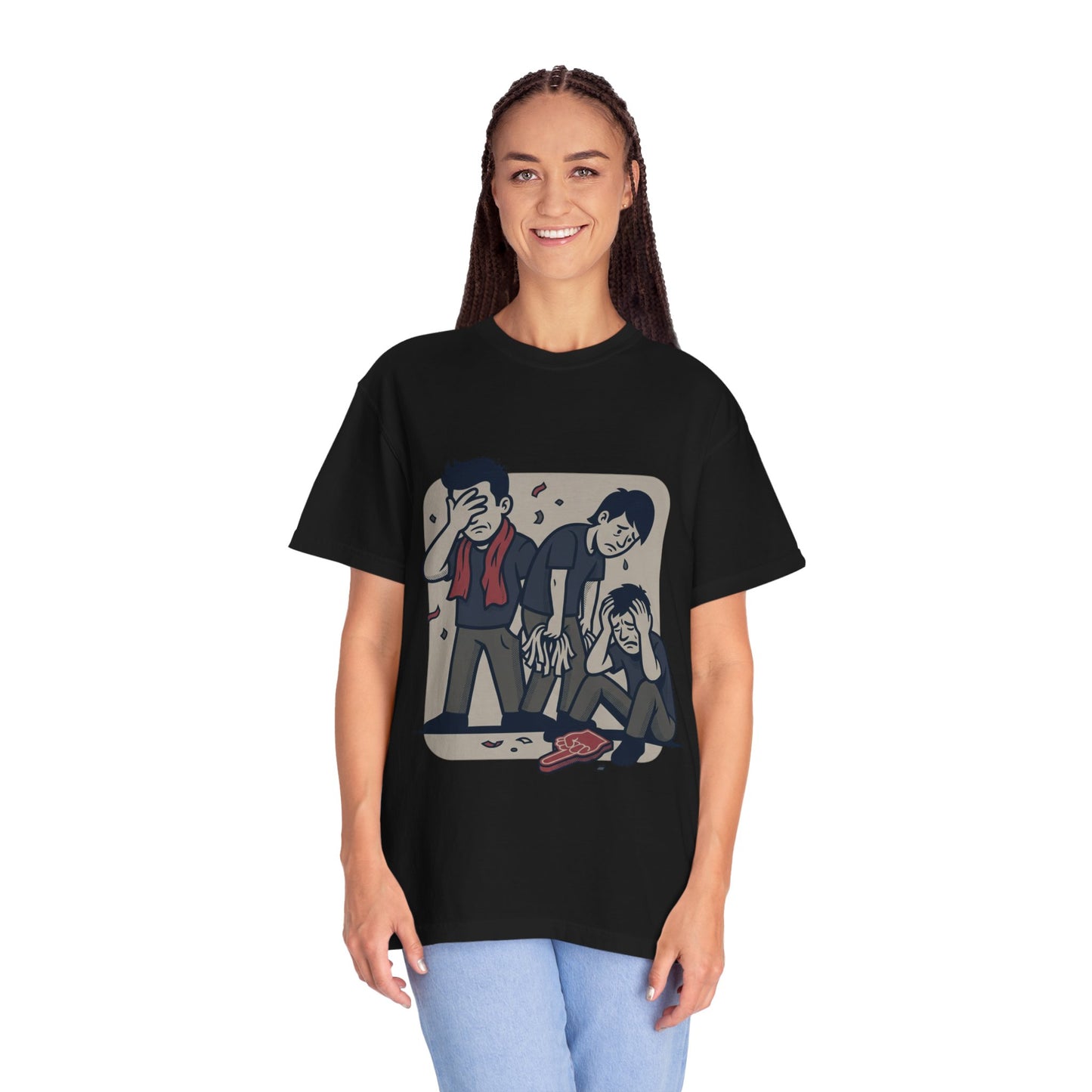 Emotional Support Illustration Tee | Funny Disappointed Fan T-Shirt