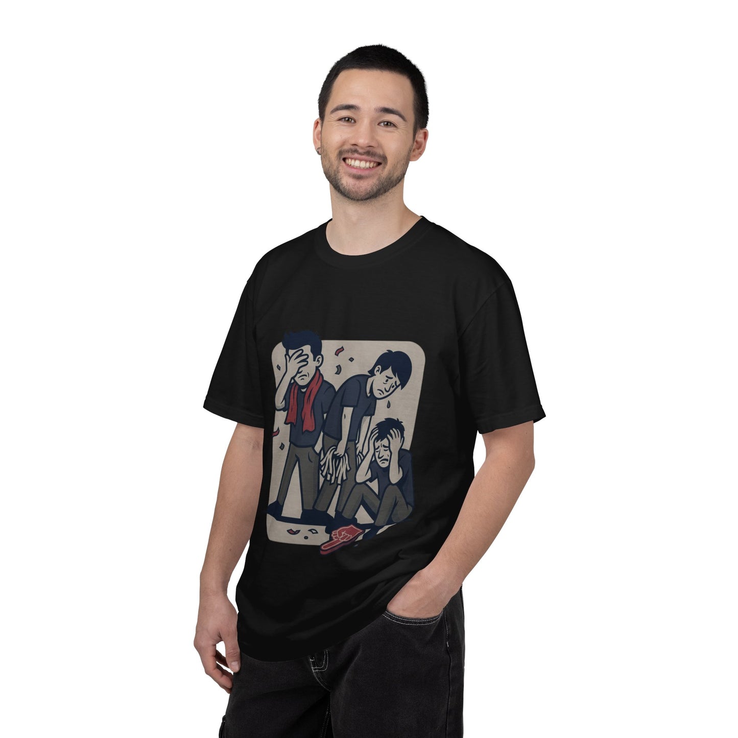 Emotional Support Illustration Tee | Funny Disappointed Fan T-Shirt