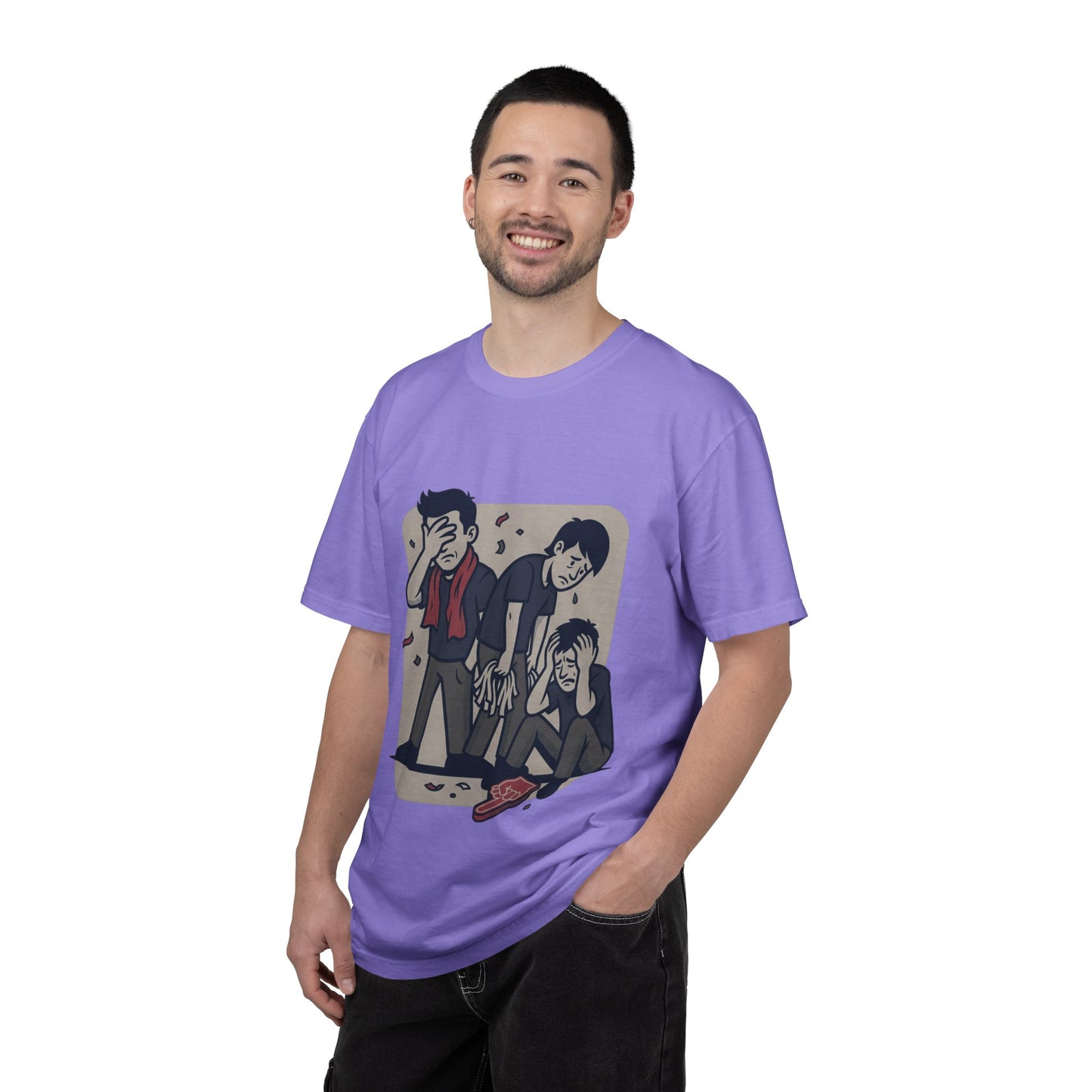 Emotional Support Illustration Tee | Funny Disappointed Fan T-Shirt
