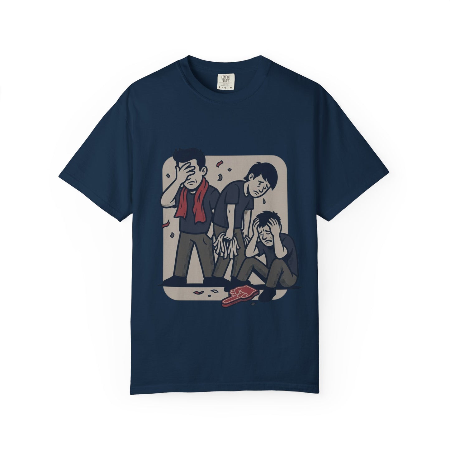 Emotional Support Illustration Tee | Funny Disappointed Fan T-Shirt