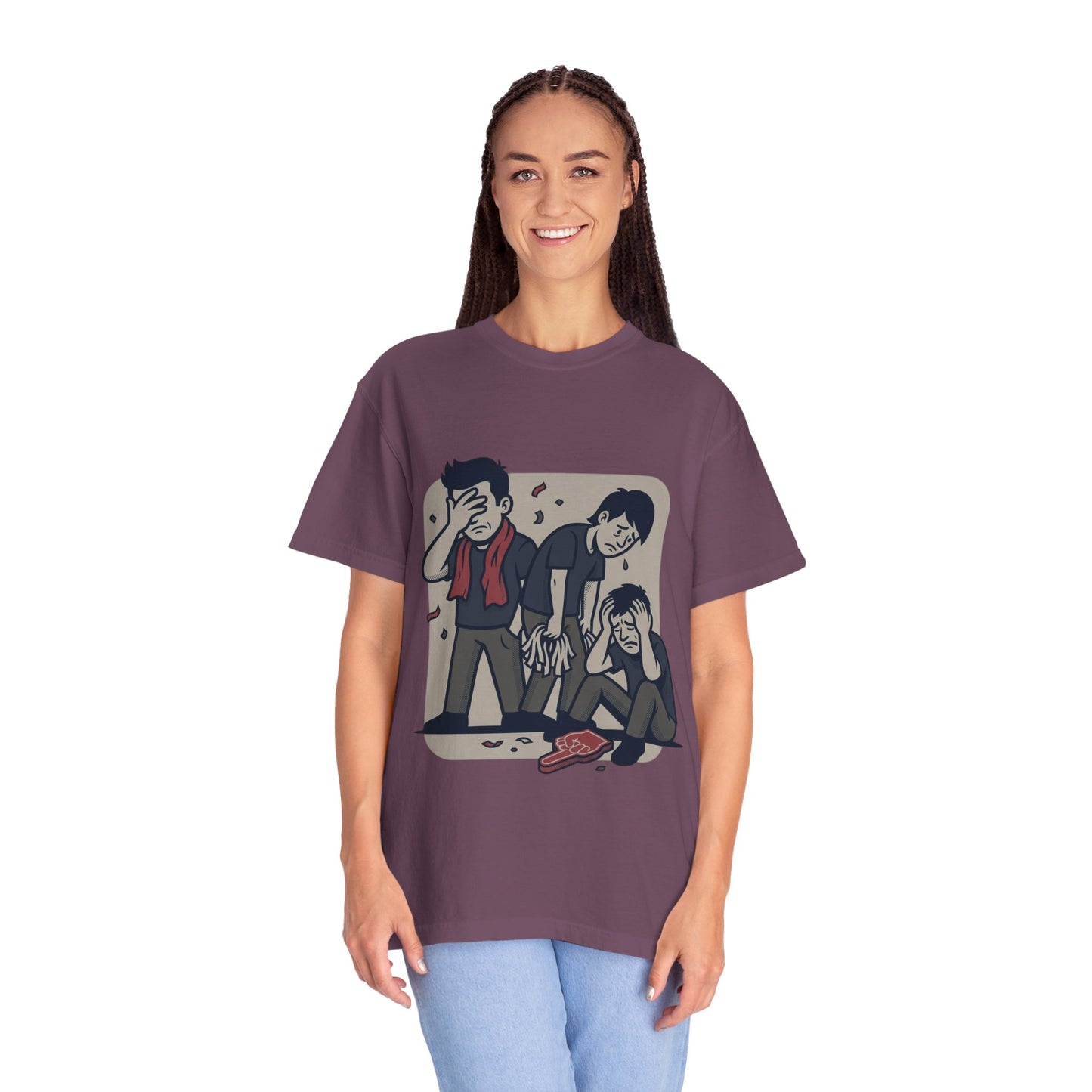 Emotional Support Illustration Tee | Funny Disappointed Fan T-Shirt